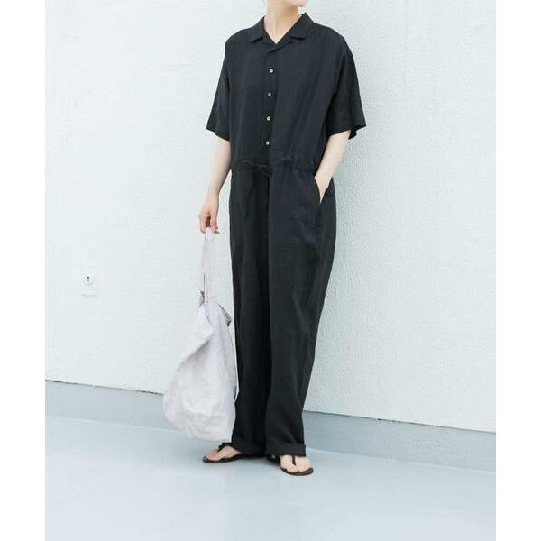 未使用タグ付き かぐれ リネンハーフスリーブオールインワン F ベージュ Amazon | [かぐれ] リネンハーフスリーブオールインワン KHK