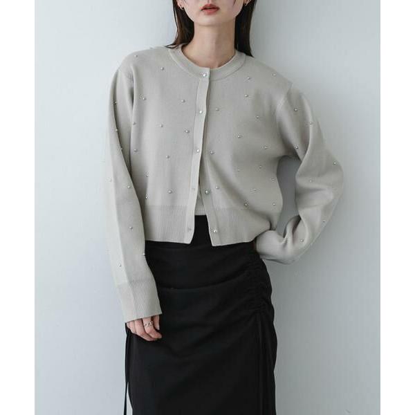 新品 SENSE OF PLACE ボールビーズカーディガン SENSE OF PLACE by URBAN RESEARCH SENSE OF PLACE by URBAN RESEARCH