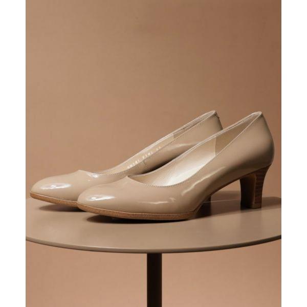 REGAL（リーガル） F14J プレーンパンプス ベージュエナメル パンプス