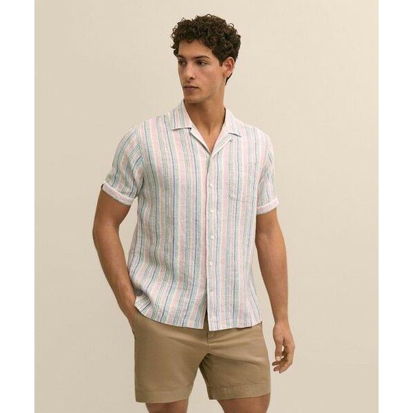 BROOKS BROOKS アイリッシュリネン100% L/S シャツ ベージュ BROOKS BROTHERS（ブルックスブラザーズ） Brooks Brothers