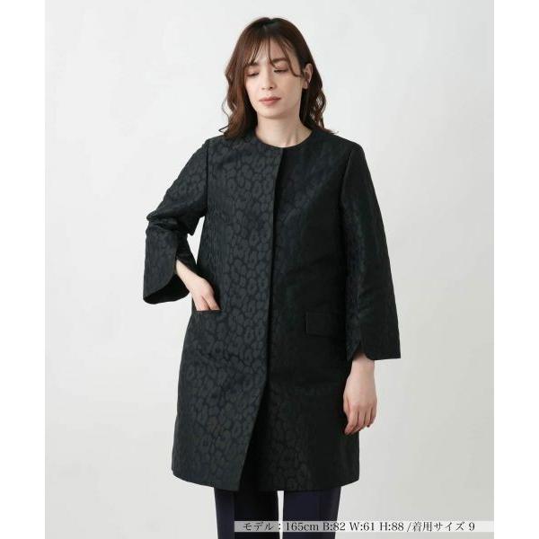 大きいサイズ　Leilian ノーカラー　アウター　13+ アウター　コート Leilian（レリアン） ノーカラーコート : タカシマヤファッション