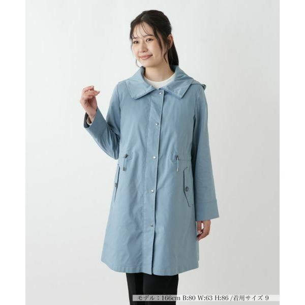 レリアン⭐︎中わた入りコート　9号 Leilian（レリアン） 【はっ水加工素材】中わたフーデッドハーフコート