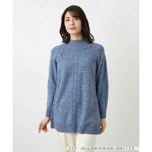 Leilian（レリアン） カシミヤ混ネップニットチュニック【Leilian
