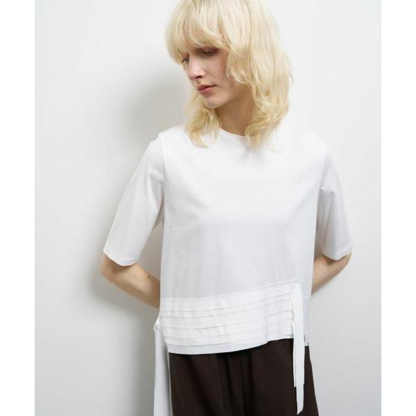 ♡ランバンオンブルー♡リボンカットソー♡新品タグ付き♡ 手洗い可】ノットリボンカットソーワンピース|LANVIN en Bleu