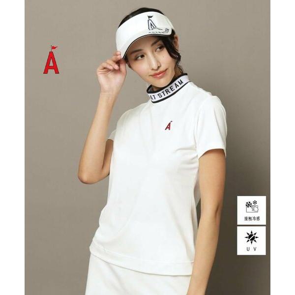 ADABAT STREAM / アダバットストリーム UVカット/接触冷感 クールタッチストレッチモックネックT