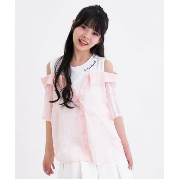 ☆srさん専用☆【pois】blouse tee ピンク 試着のみ long blouse tee