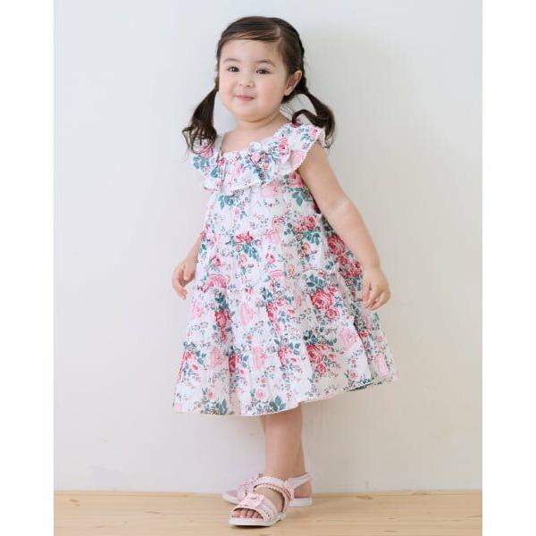 mezzo piano / メゾピアノ 【Cath Kidston】ティアードワンピース