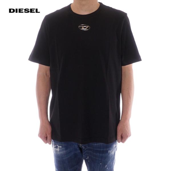 断捨離中! DIESEL ブラック 半袖Tシャツ ロゴ入り L Diesel カットアウト Tシャツ | ブラック | FARFETCH JP