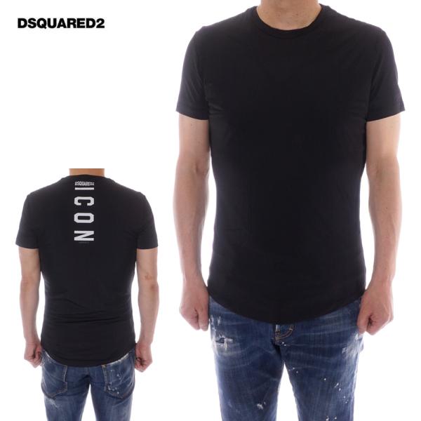 DSQUARED2 ディースクエアード Tシャツ 半袖 メンズ ブラック 