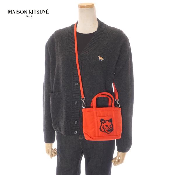 Maison Kitsuné オレンジショルダーバッグ Maison Kitsuné オレンジショルダーバッグ