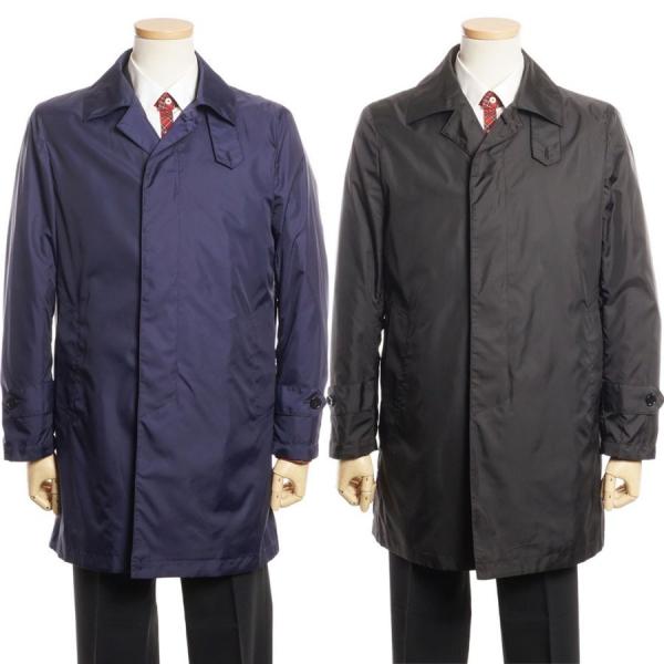 ビジネスコート メンズ ステンカラー ナイロン風 一枚仕立て 薄手 コート ブラック ネイビー Stm Buyee Buyee 日本の通販商品 オークションの代理入札 代理購入