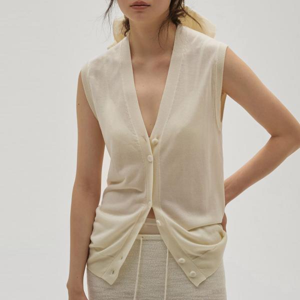 todayful⭐︎Tencelsilk Knit Vest新品 TODAYFUL トゥデイフル Tencelsilk Knit Vest テンセルシルクニット