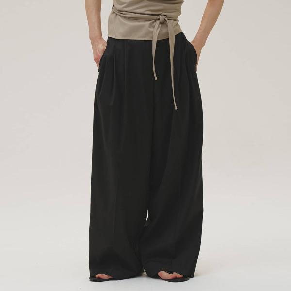トゥデイフル Lightweight Tuck Trousers 軽量タックパンツ 12610723 レディース ボトムス ワイド TODAYFUL