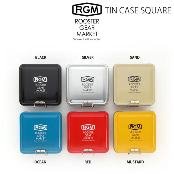 RGM(ルースター ギア マーケット) TIN CASE SQUARE 小物収納ケース 釣りキャンプ 釣り小物入れ フック スプリットリング