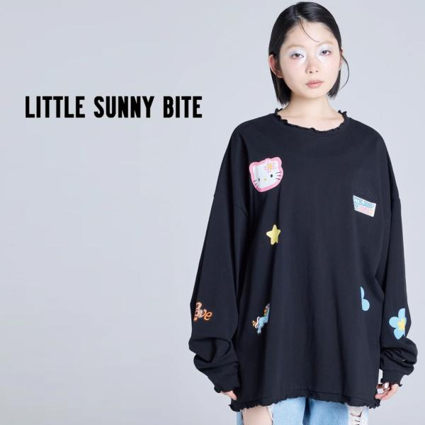 リトルサニーバイト hello kitty x little sunny bite frill long tee