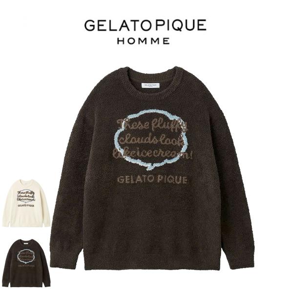 はに　ジェラピケ gelato pique（ジェラートピケ） オム ベビモコトークロゴプルオーバー