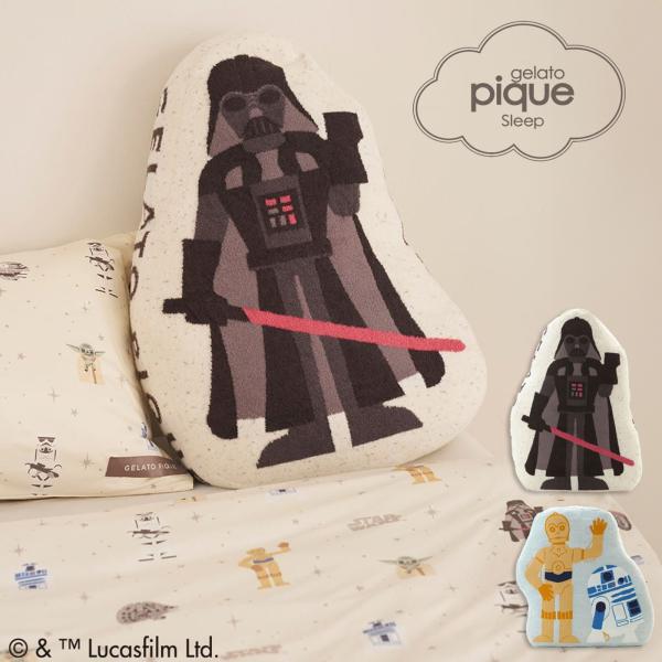 SALE30%OFF ジェラートピケ Sleep STAR WARS ジャガードダイカットクッション psgg262832 スターウォーズ コラボ 寝具 枕 ジェラピケ gelato pique