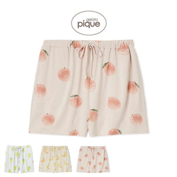 gelato pique（ジェラートピケ） SALE20%OFF 接触冷感 フルーツ柄