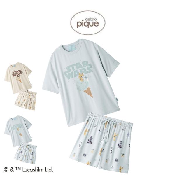 ♡gelato pique♡ STAR WARS Tシャツ パンツ セット gelato pique（ジェラートピケ） レディース ワンポイントTシャツ