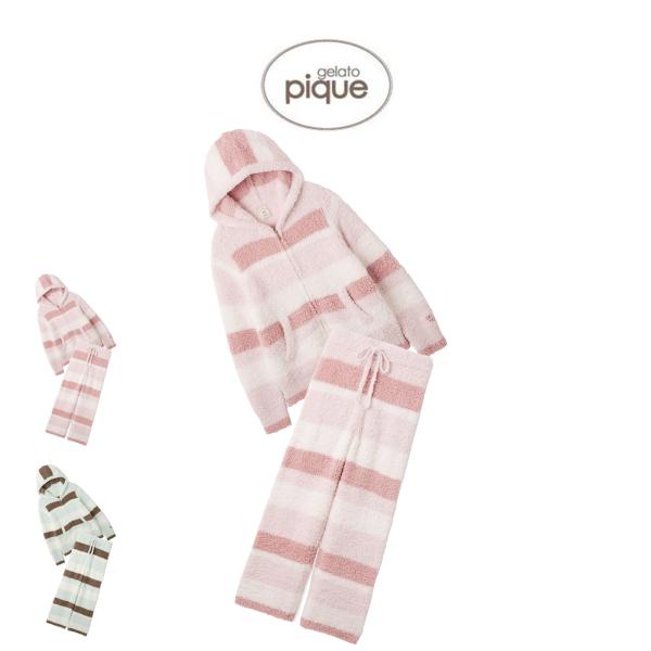 gelato pique（ジェラートピケ） ジェラートランダムボーダーパーカー