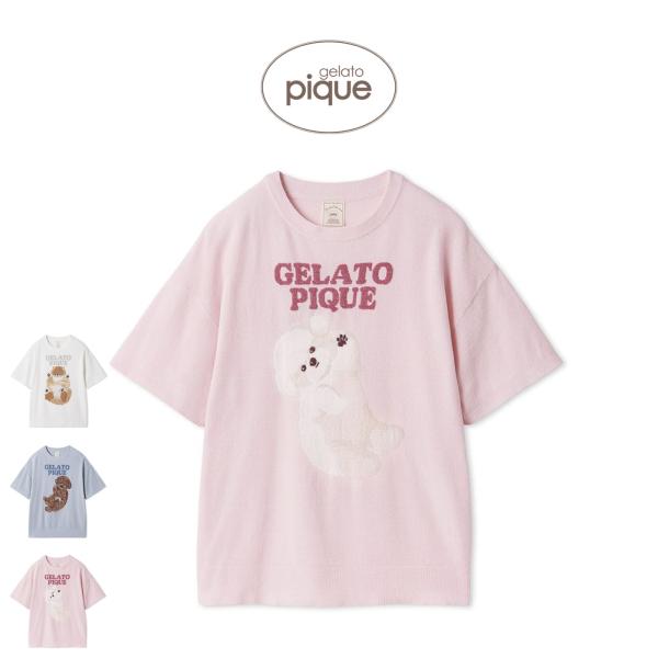 GELATO PIQUE ストロベリー柄半袖ルームウェアセット　新品・未使用 gelato pique（ジェラートピケ） スムーズィーロゴジャガードプル