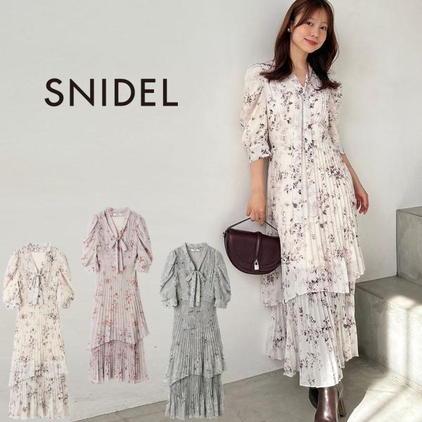 SNIDEL（スナイデル） SALE40%OFF SNIDEL Sustainableプリーツプリント