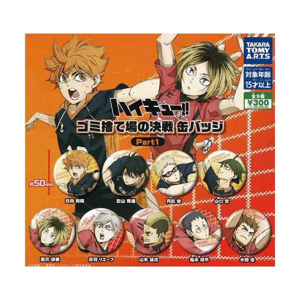 ハイキュー!! ゴミ捨て場の決戦 缶バッジ Part1 全9種セット