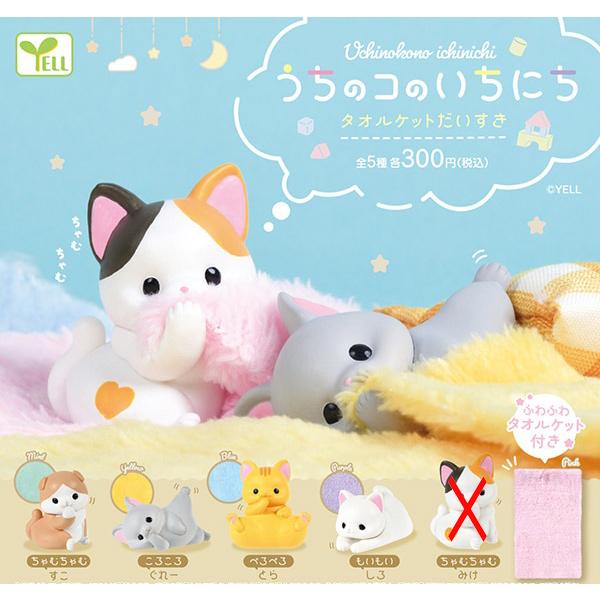 うちのコのいちにち タオルケットだいすき【みけ(ちゃむちゃむ)なし】4