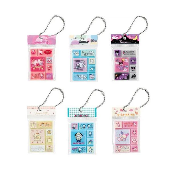 サンリオキャラクターズ タイルシールミニチュアチャーム 全6種セット