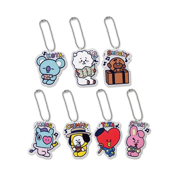 BT21 ニットマスコット 7体セット BT21 カプセルラバーマスコット Railway Journey 全7種セット : セレン