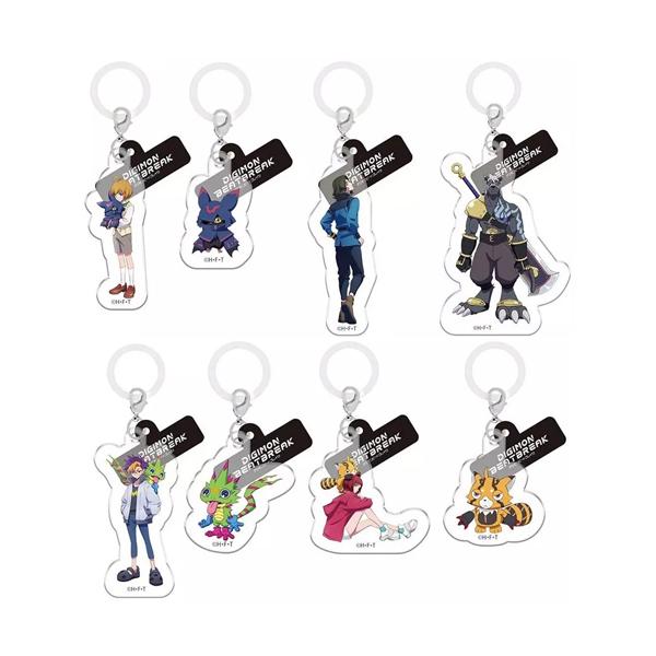 デジモンショップ限定 アクリルキーホルダー 7種セット【新品未開封】 DIGIMON BEATBREAK ふらっとめじるしアクセサリー 全8種セット