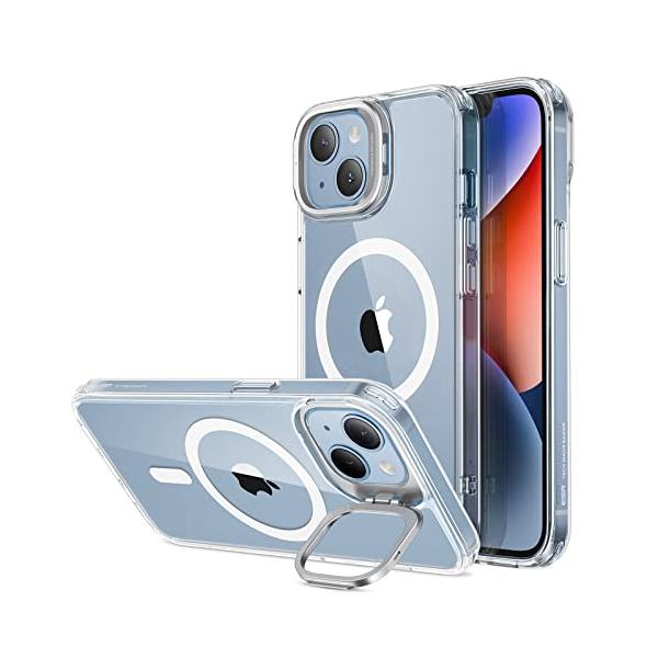 他サイト： ESR いphone14 ケース iPhone13 ケース【デザイン受賞シリーズ！】 米軍MIL規格 耐黄変 耐衝撃 隠れスタンド iPhone14用 MagSafe対応 スマホケースの商品画像