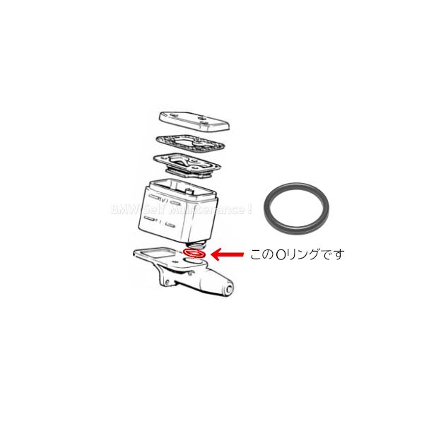 ブレーキマスター Oリング（リザーバータンク接合部）BMW R100RS R100GS R80 R80GS R65 K100 K100RS K100LT K75 K75C K75S / 32721242624
