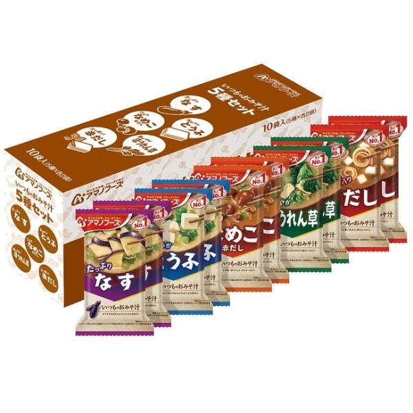 アマノフーズ ケース販売！120食 いつものおみそ汁5種セット10食C ×12