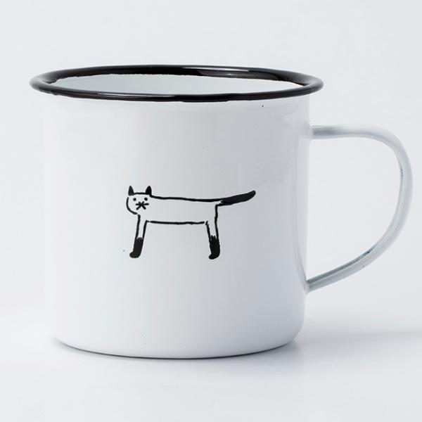マグカップ ねこマグカップ TE685 / tete a ホーロー 琺瑯