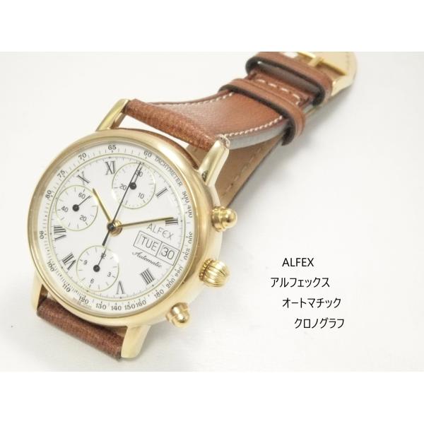 優*希様 ALFEX クロノグラフ 腕時計 自動巻き ETA7750 sembaunique_hw024