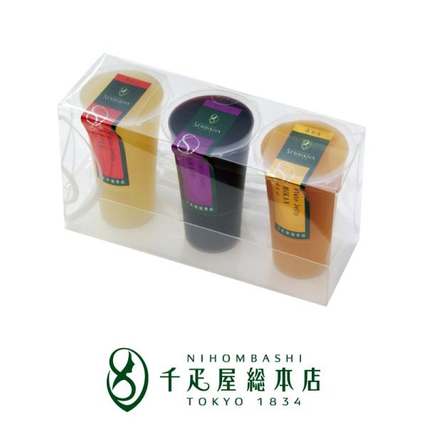 千疋屋総本店 日本橋 公式 フルートジェリー 3本入(a) : 千疋屋