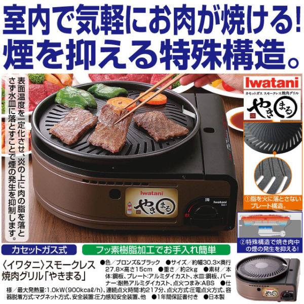 Iwatani（イワタニ） 日本製 スモークレス焼肉グリル やきまる