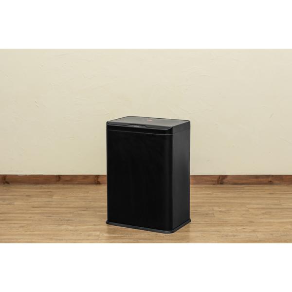 【新品・送料無料】センサー自動開閉式　2分別　ダストボックス　50L　BK/WH サカベ ダストボックス 自動開閉式 ゴミ箱 2分割 縦型 センサー