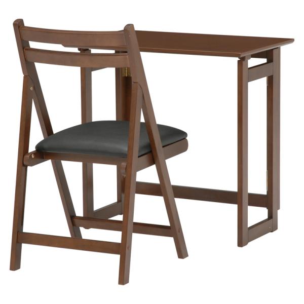 HAGiHARA（萩原） デスク 折りたたみデスク 単品 高さ69cm 机 テーブル