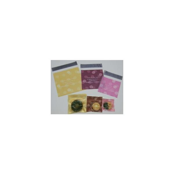 【送料無料】接着テープ付きドット柄印刷入り袋小Ｄ−９０（１０００枚）