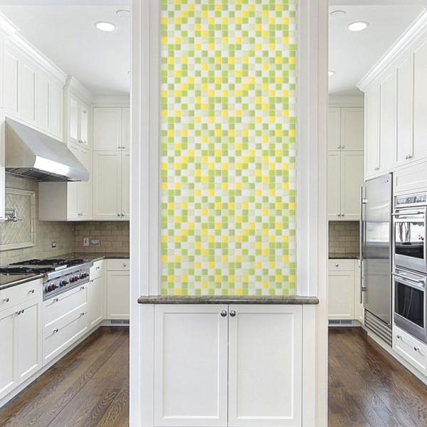 キッチン 壁紙 グリーン Amrowebdesigners Com