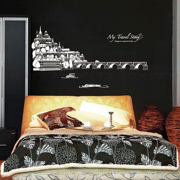 ウォールステッカー 壁 北欧 プラハの景色 貼ってはがせる のりつき 壁紙シール ウォールシール リメイクシート 宅c Kr 0075 セナスタイル 通販 Yahoo ショッピング