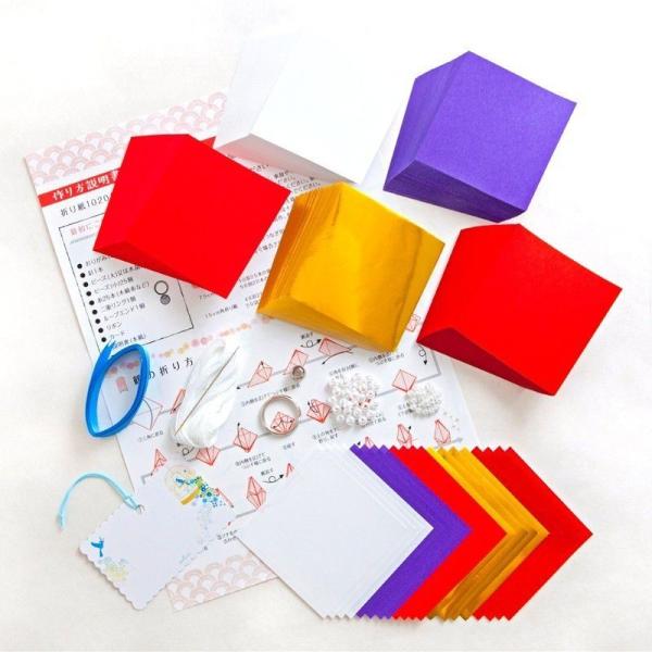千羽鶴キットｍ 必勝５色 手作りキット 水晶付 千羽鶴用折り紙と材料のセット ｍサイズ 7 5cm角折り紙 Buyee Buyee 日本の通販商品 オークションの代理入札 代理購入