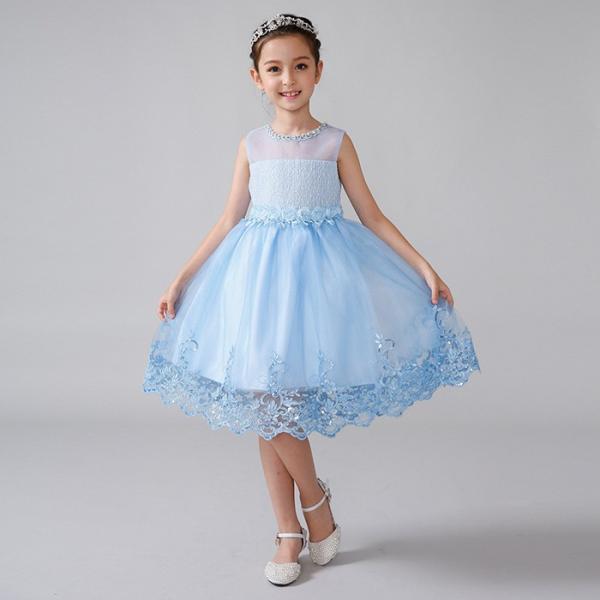 最高の子供 ドレス 水色 かわいい子供たちの画像