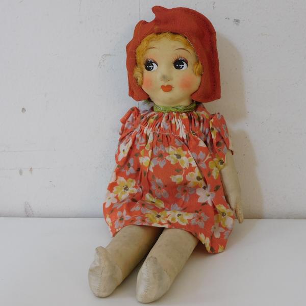 ふるい文化人形 女の子 笛付き H300mm HK-a-05175 / へろへろ人形