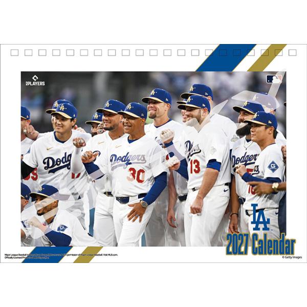 〇『2027カレンダー 卓上 ドジャース』クリックポスト発送は2027年1月11日受付分までです〇