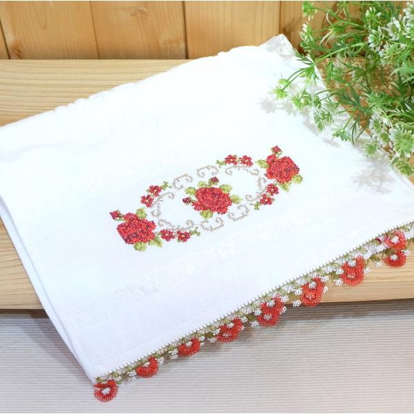 Vintage トルコ刺繍タオル 手刺繍 ハンドメイド sendaiturcohandmade_h-oya-001