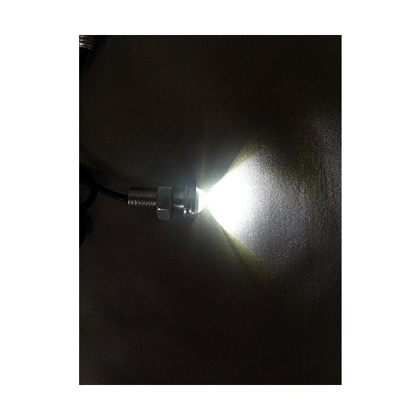 e-auto fun LEDスポットライト デイライト 計6W 大玉 2連 ホワイト