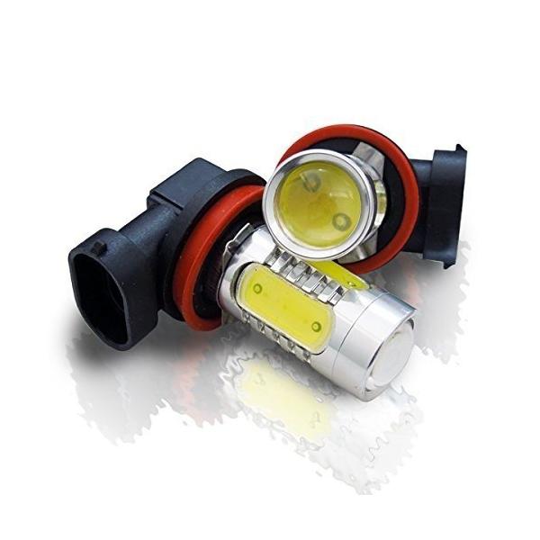 LEDフォグランプ H8/H11/H16(国産車)COBチップ 7.5W 1600ルーメン 6500K 2本セット 送料無料